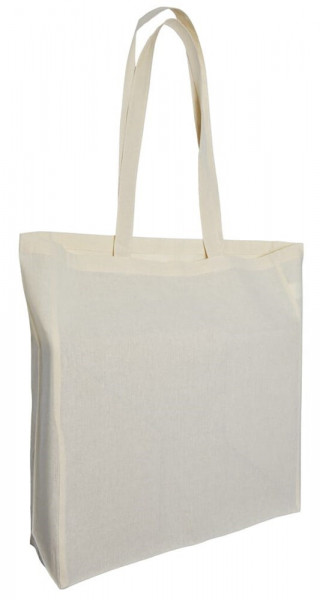 Baumwolltasche mit Bodenfalte